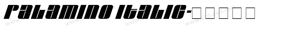 Palamino Italic字体转换